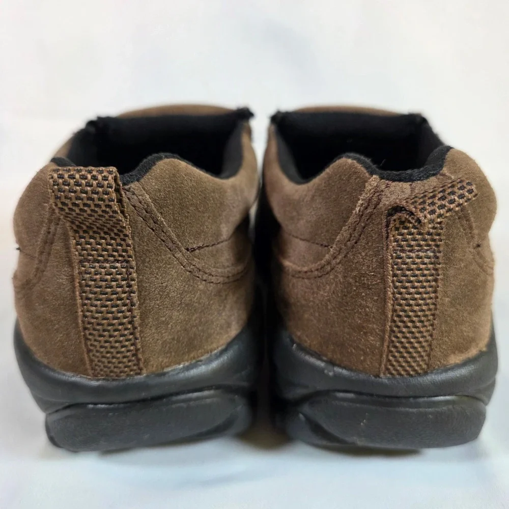 RedHead Dry Plus Mens 12M Brown Suede Slip On Shoes Rugged Moc Toe Trail Loafers